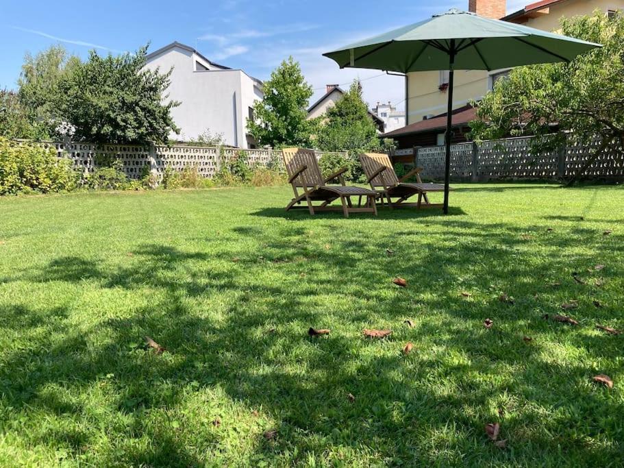 Huge Bbq Garden, Spacious Flat, Ac, Free Parking 4 Ljubljana Exteriör bild